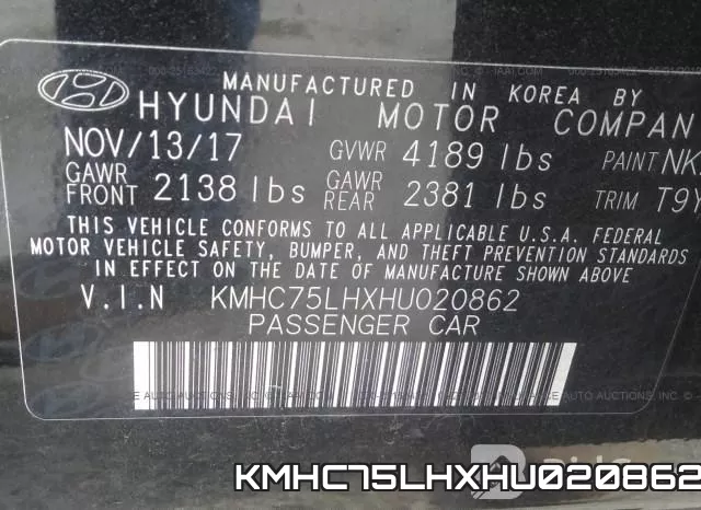 KMHC75LHXHU020862 фото 10