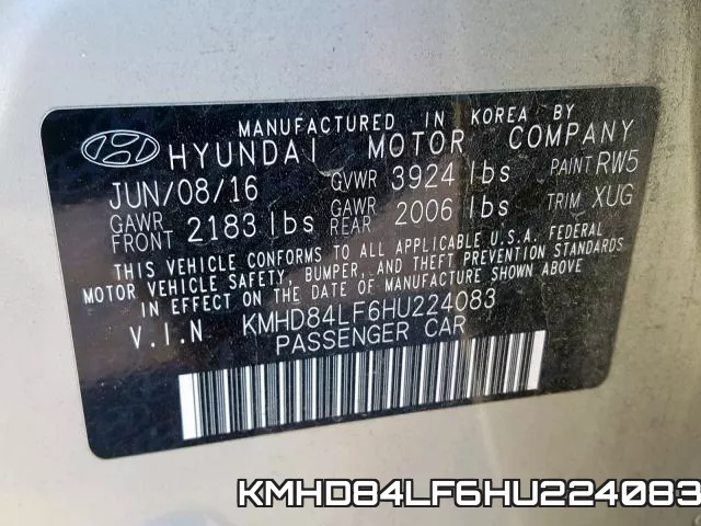 KMHD84LF6HU224083 фото 2