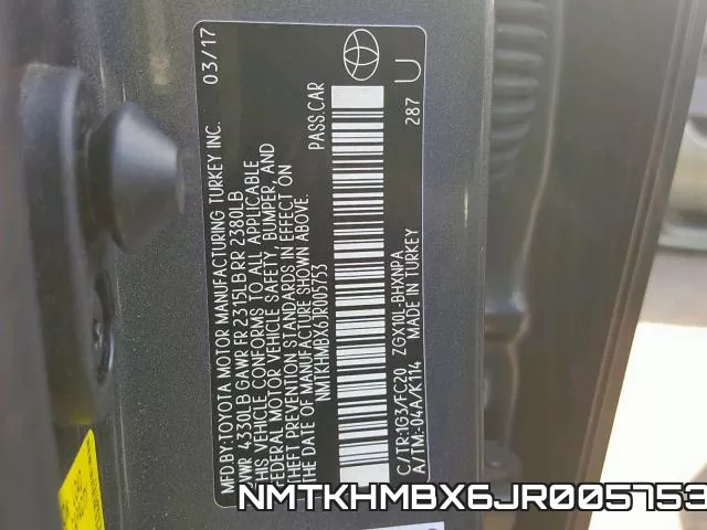 NMTKHMBX6JR005753 фото 2