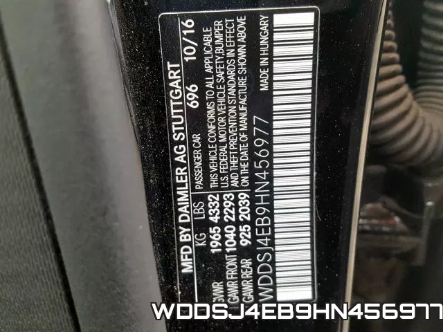 WDDSJ4EB9HN456977 фото 2