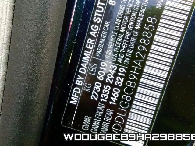 WDDUG8CB9HA298858 фото 2