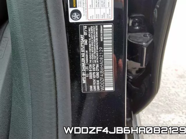 WDDZF4JB6HA082129 фото 2