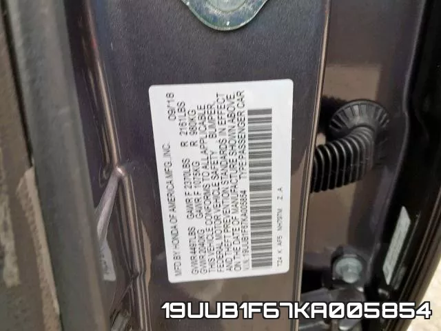 19UUB1F67KA005854 фото 2