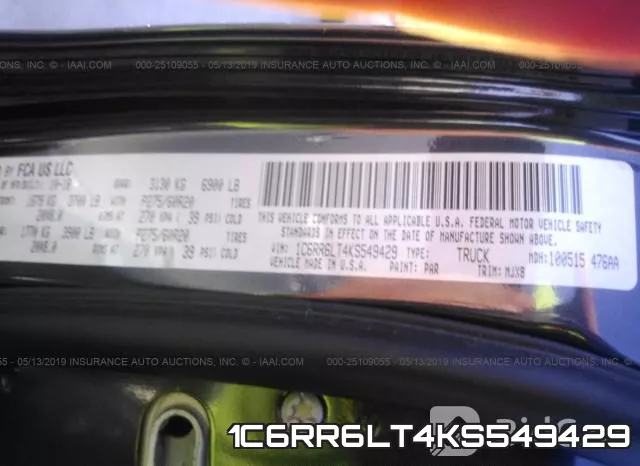 1C6RR6LT4KS549429 фото 9