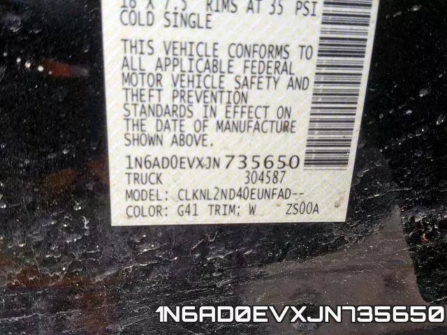 1N6AD0EVXJN735650 фото 2