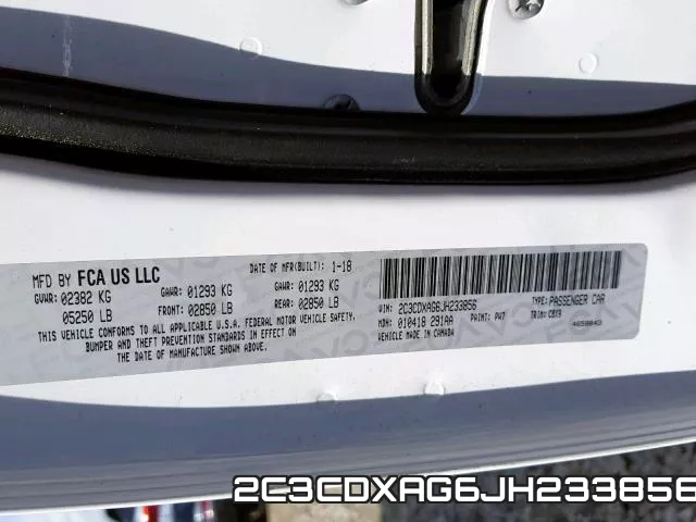 2C3CDXAG6JH233856 фото 2