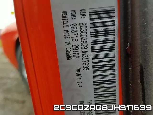2C3CDZAG8JH317639 фото 2