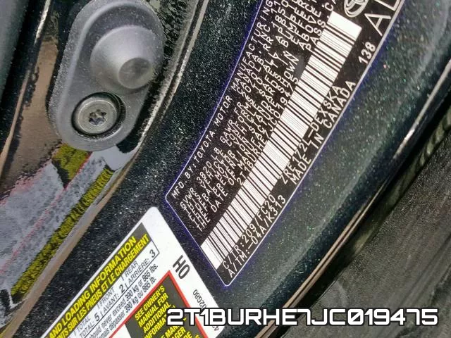 2T1BURHE7JC019475 фото 2
