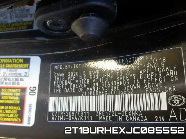 2T1BURHEXJC085552 фото 2