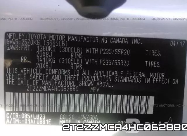 2T2ZZMCA4HC062880 фото 9