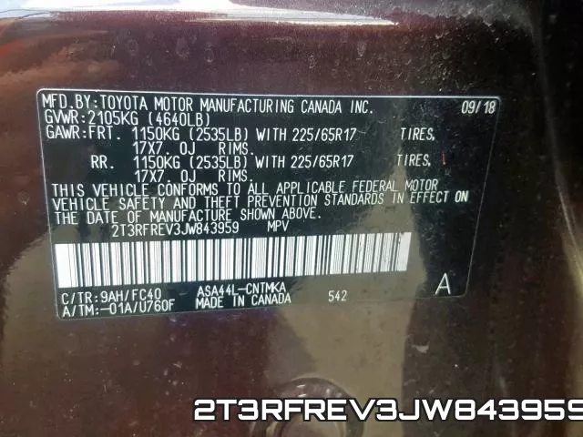 2T3RFREV3JW843959 фото 2