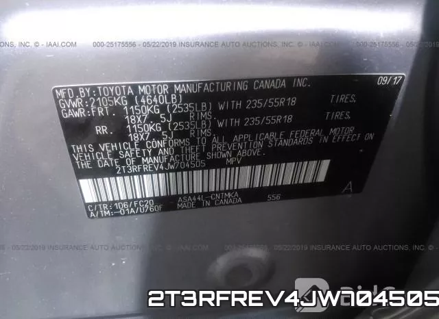 2T3RFREV4JW704505 фото 9