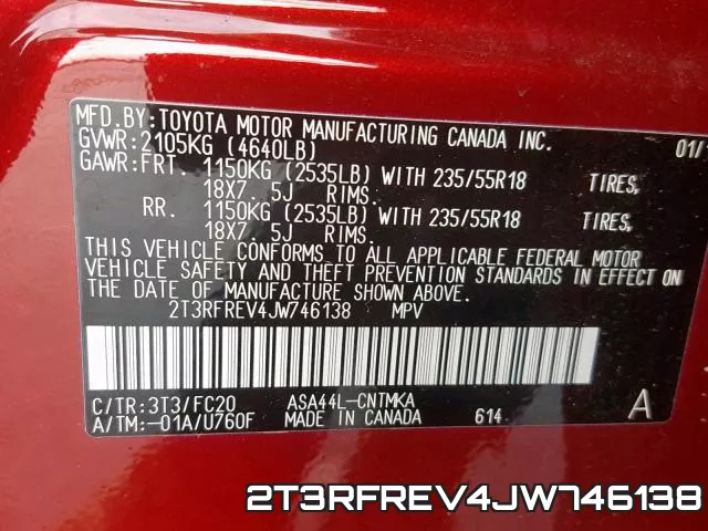 2T3RFREV4JW746138 фото 2