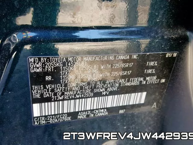 2T3WFREV4JW442939 фото 2