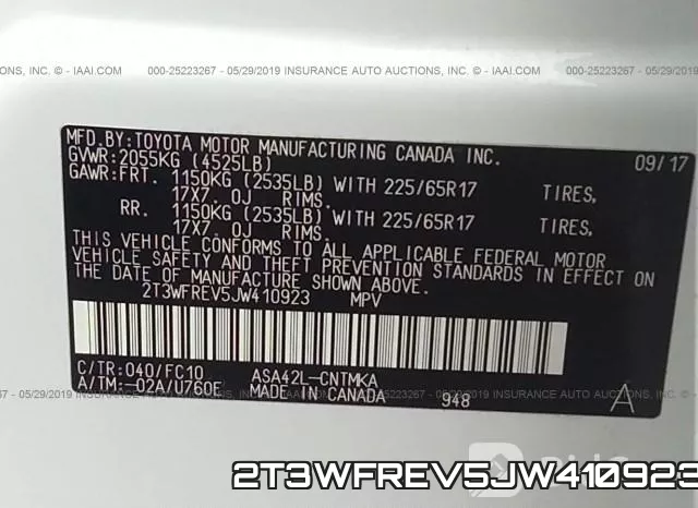 2T3WFREV5JW410923 фото 10