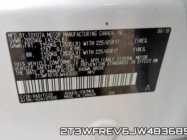 2T3WFREV6JW483685 фото 2