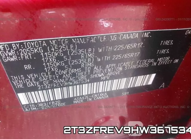 2T3ZFREV9HW367534 фото 10