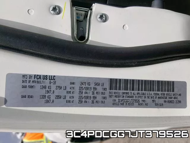 3C4PDCGG7JT379526 фото 2