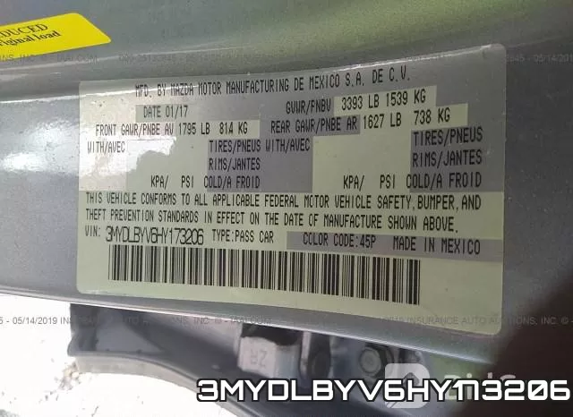 3MYDLBYV6HY173206 фото 10