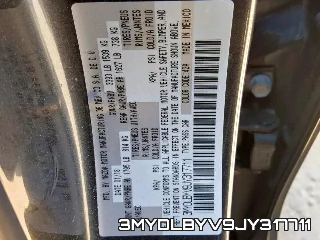 3MYDLBYV9JY317711 фото 2
