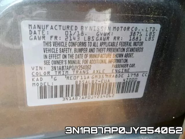 3N1AB7AP0JY254062 фото 2