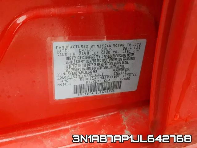 3N1AB7AP1JL642768 фото 2