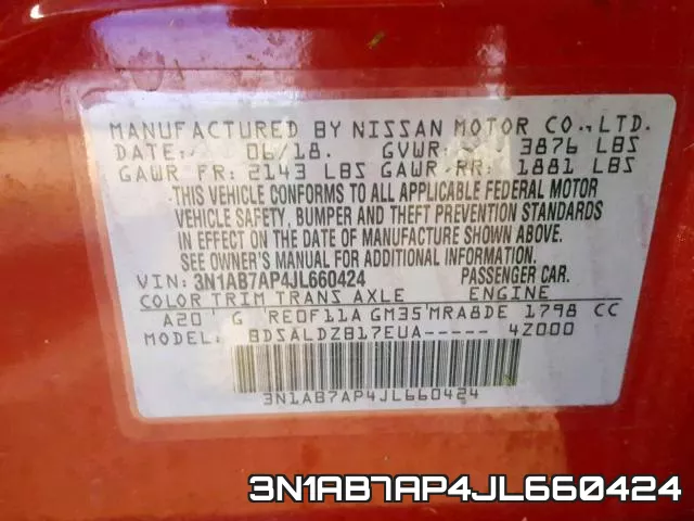 3N1AB7AP4JL660424 фото 2