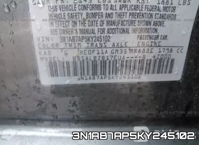 3N1AB7AP5KY245102 фото 10