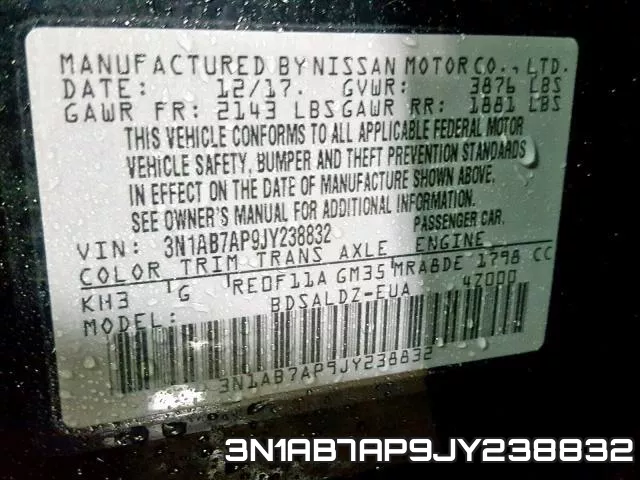 3N1AB7AP9JY238832 фото 2