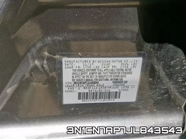 3N1CN7AP7JL843543 фото 2