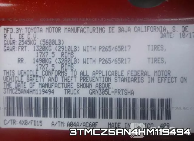 3TMCZ5AN4HM119494 фото 10