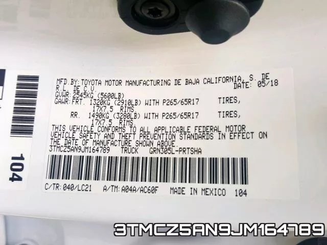 3TMCZ5AN9JM164789 фото 2