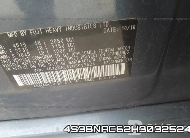 4S3BNAC62H3032524 фото 10
