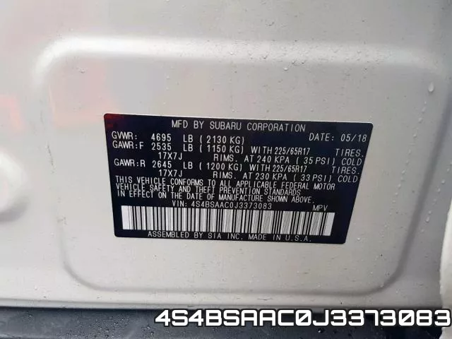 4S4BSAAC0J3373083 фото 2