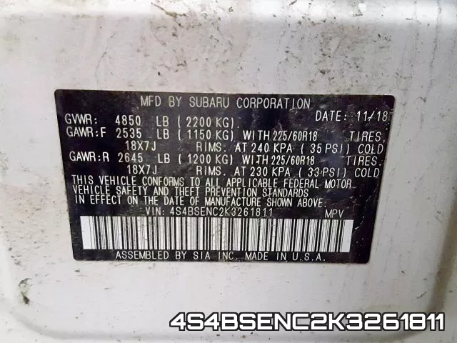 4S4BSENC2K3261811 фото 2