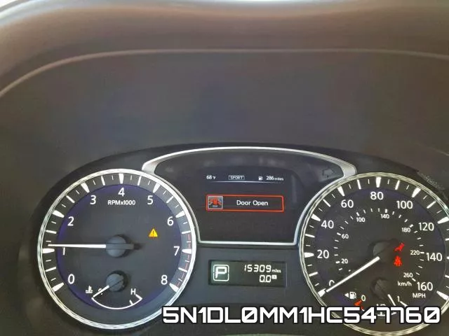 5N1DL0MM1HC547760 фото 9