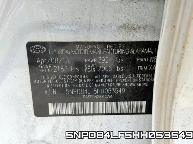 5NPD84LF5HH053549 фото 2