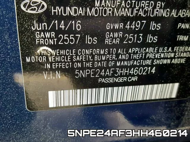 5NPE24AF3HH460214 фото 2