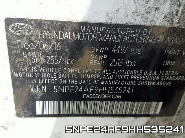 5NPE24AF9HH535241 фото 2