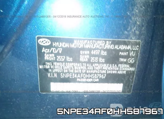 5NPE34AF0HH587967 фото 10
