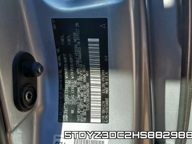 5TDYZ3DC2HS882988 фото 2