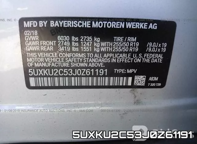 5UXKU2C53J0Z61191 фото 10