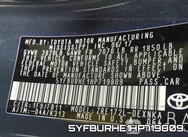 5YFBURHE1HP719809 фото 9