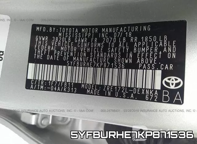 5YFBURHE7KP871536 фото 10