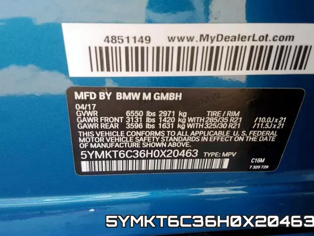5YMKT6C36H0X20463 фото 2