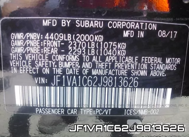 JF1VA1C62J9813626 фото 10