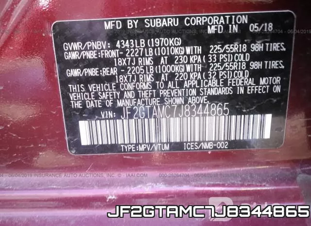 JF2GTAMC7J8344865 фото 10