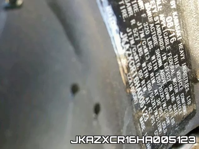 JKAZXCR16HA005123 фото 2