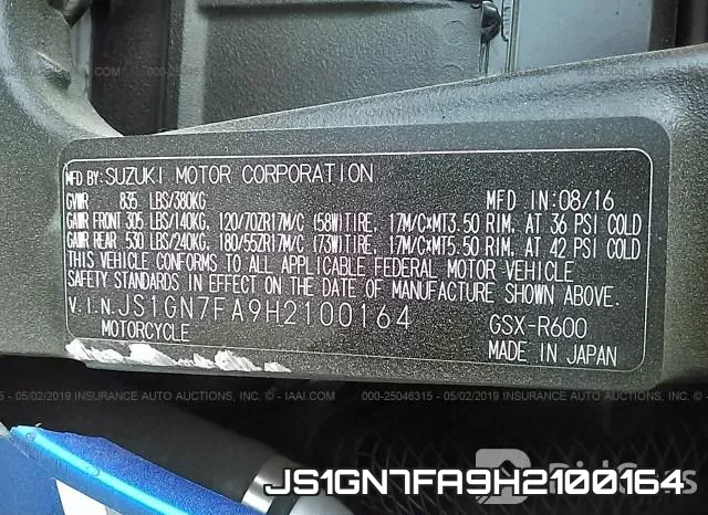 JS1GN7FA9H2100164 фото 2