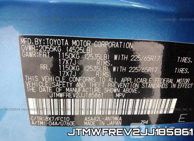 JTMWFREV2JJ185861 фото 10